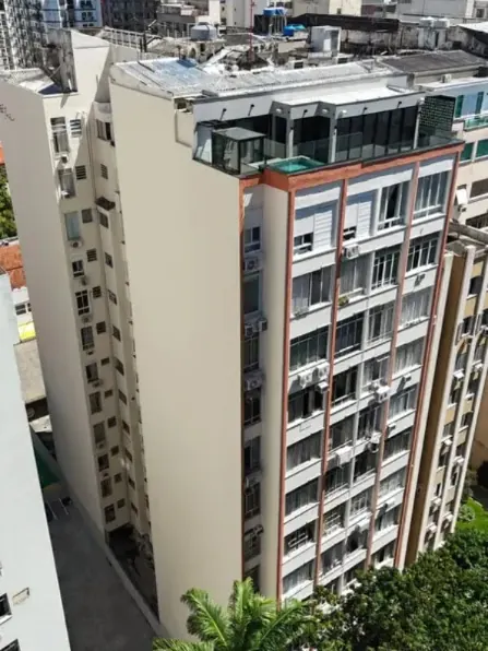 Fachada do Edifício Areia Branca, em Flamengo, após obra da Porti Engenharia