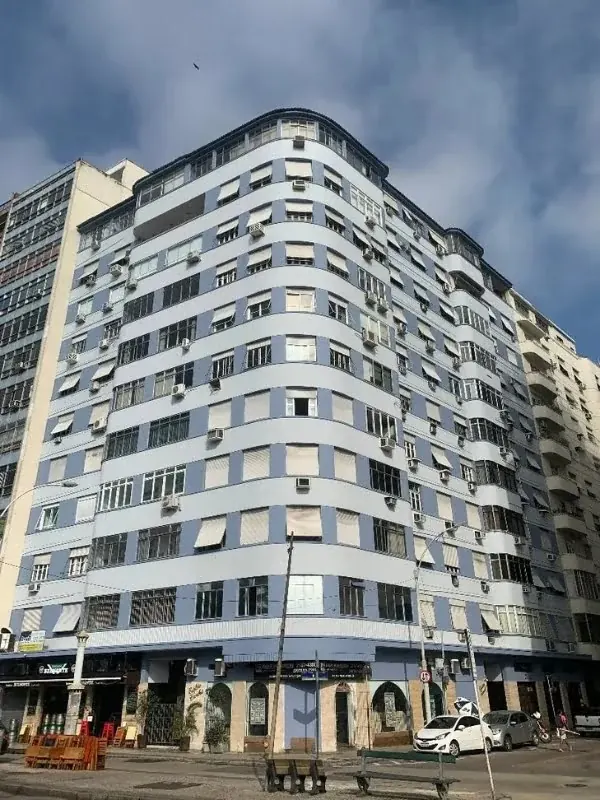 Fachada do Edifício Cambuí, em Flamengo, recuperada pela Porti