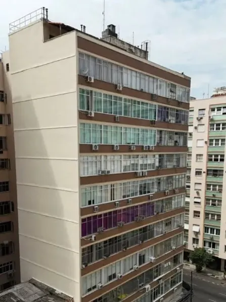 Fachada do Edifício Dona Diva, em Copacabana, após obra da Porti Engenharia