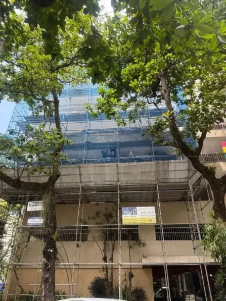 Fachada do Edifício Maison, em Ipanema, após obra da Porti Engenharia