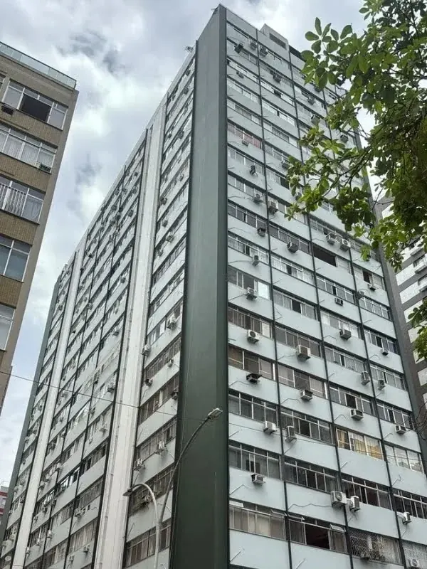 Fachada do Edifício Prestigie, em Flamengo, após obra da Porti Engenharia