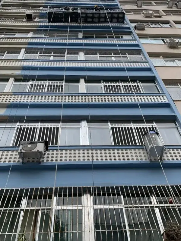 Fachada do Edifício Uirapuru, em Ipanema, recuperada pela Porti